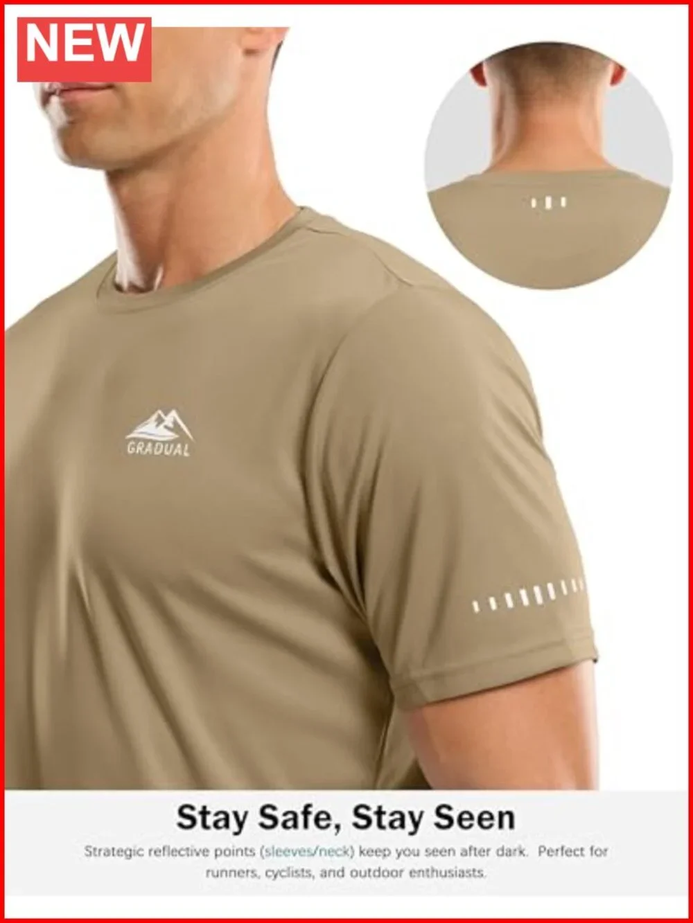 Men's UPF 50+ Sun Protection Swim Shirt Rash Guard Quick Dry 4-Way Stretch